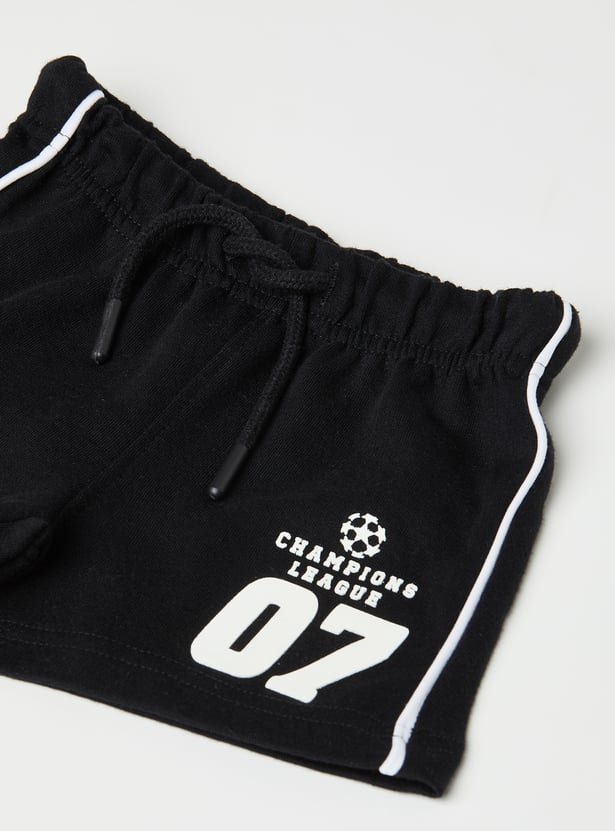 Boys Side Striped Shorts - Pack of 2