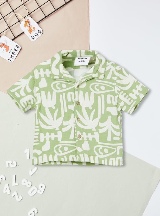 Boys Printed Shorts Set