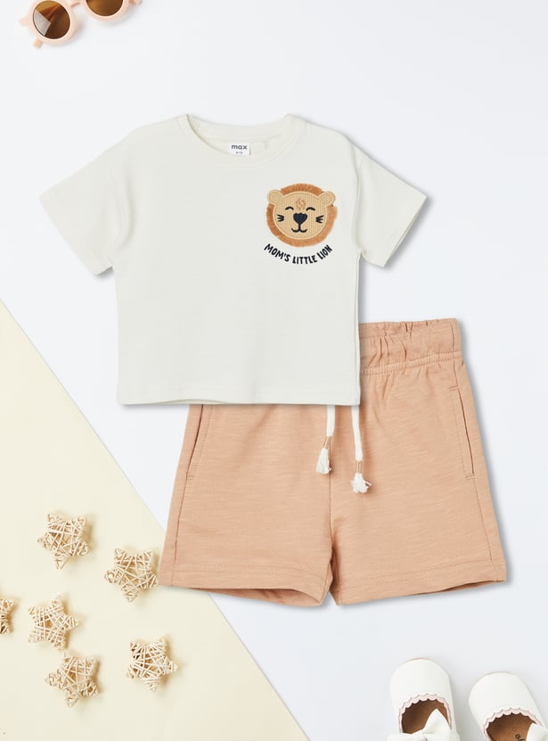 Boys Applique Shorts Set