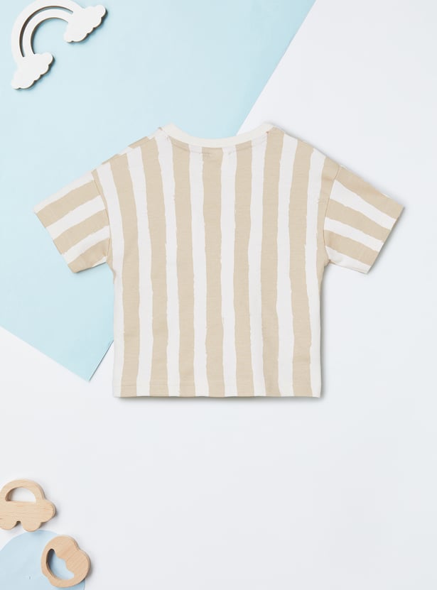 Boys Striped Shorts Set