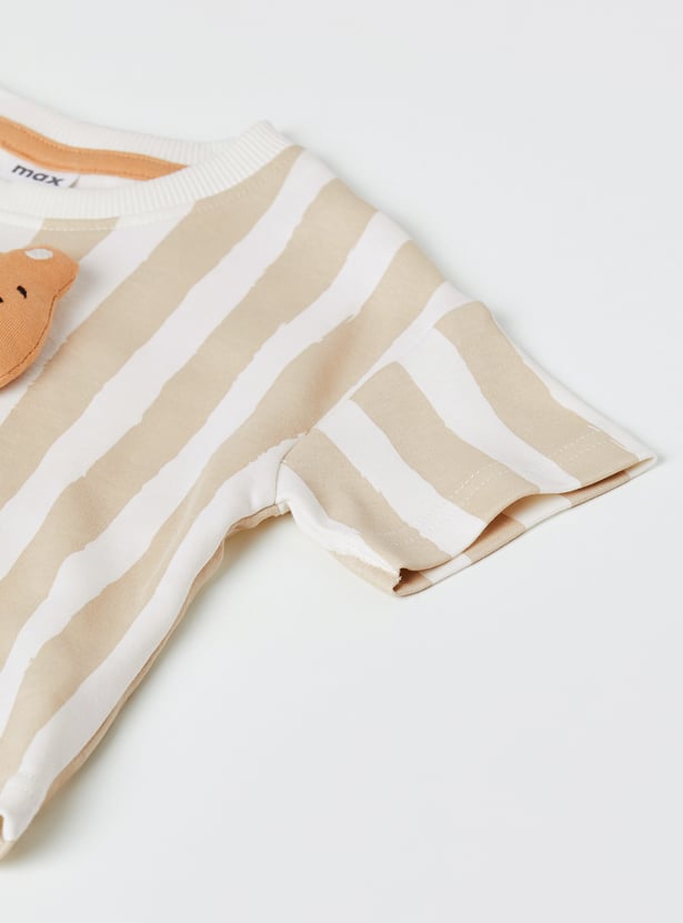 Boys Striped Shorts Set