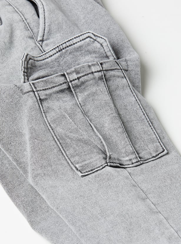 Boys Washed Cargo Joggers