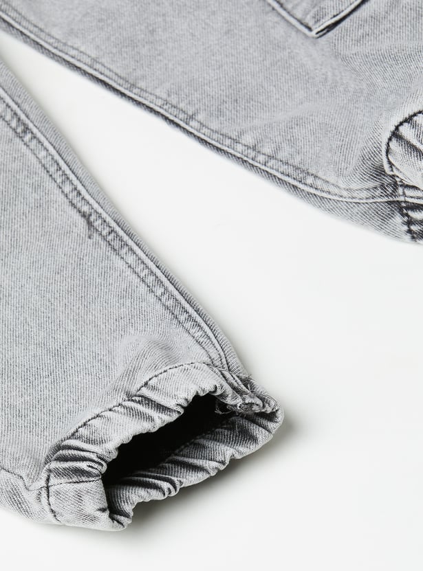 Boys Washed Cargo Joggers