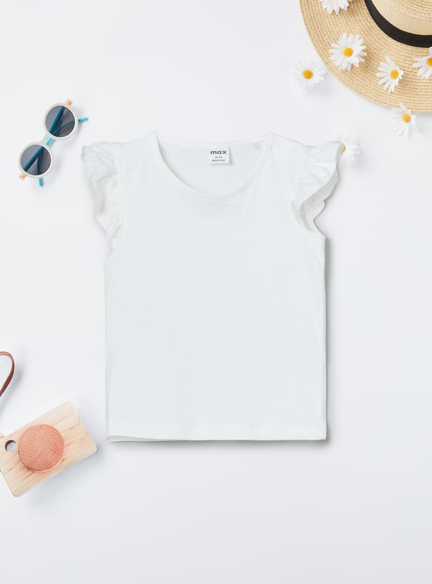 Girls Checked Pinafore Dress with Top