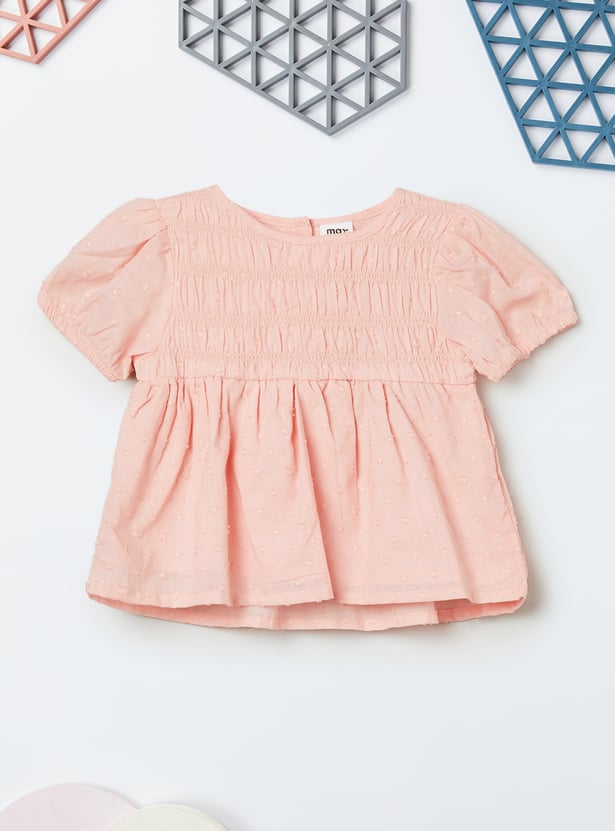 Girls Swiss Dots Shorts Set
