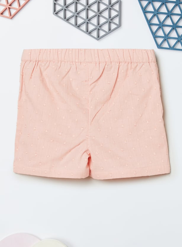 Girls Swiss Dots Shorts Set