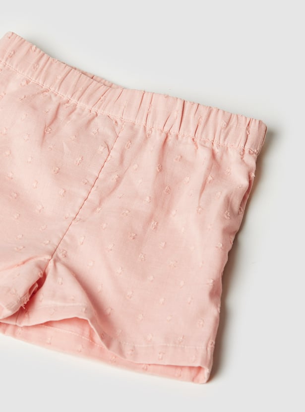 Girls Swiss Dots Shorts Set
