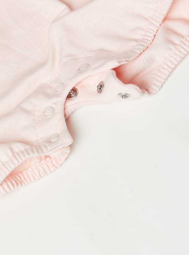 Girls Embroidered Dungaree Set