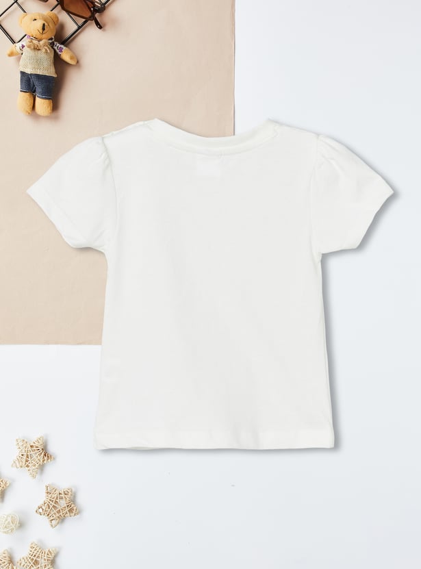 Girls Embroidered Dungaree Set