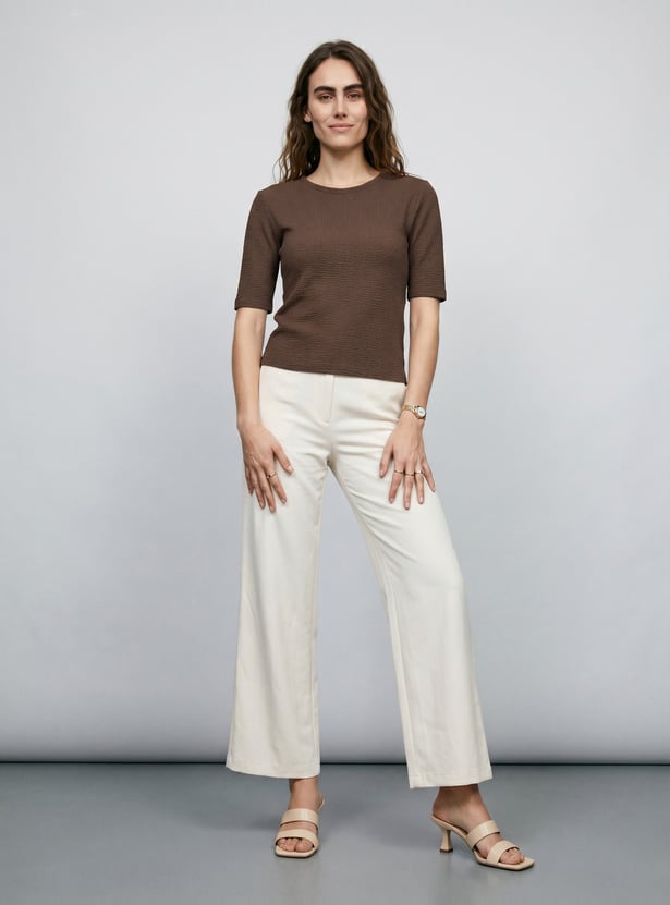 Women Textured T-shirt