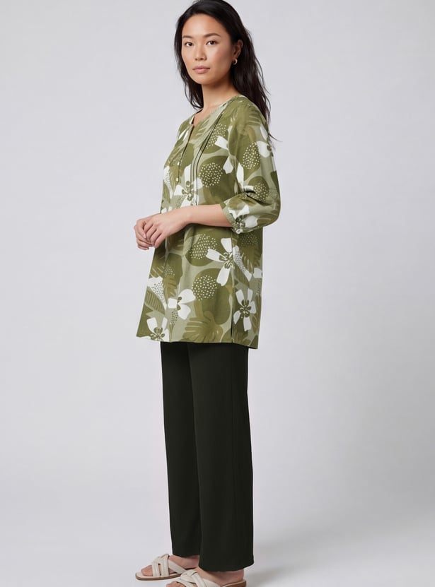 Women Printed Straight Kurti