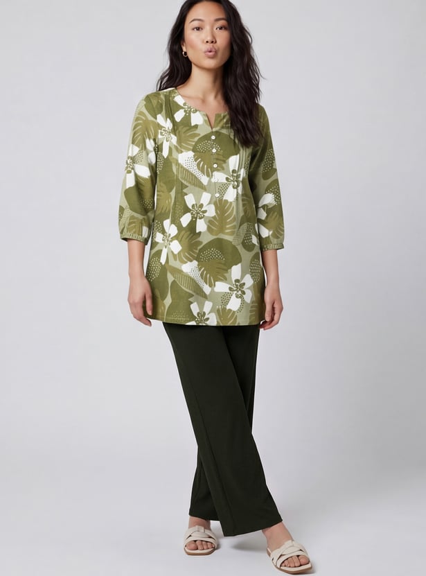 Women Printed Straight Kurti