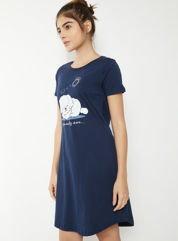 Women Printed Nightdress