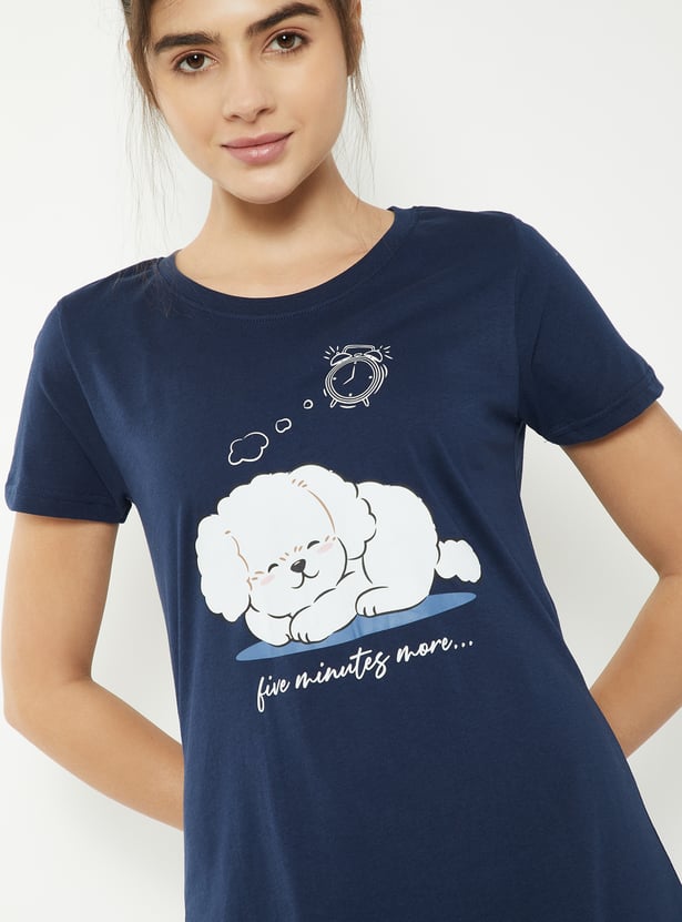 Women Printed Nightdress