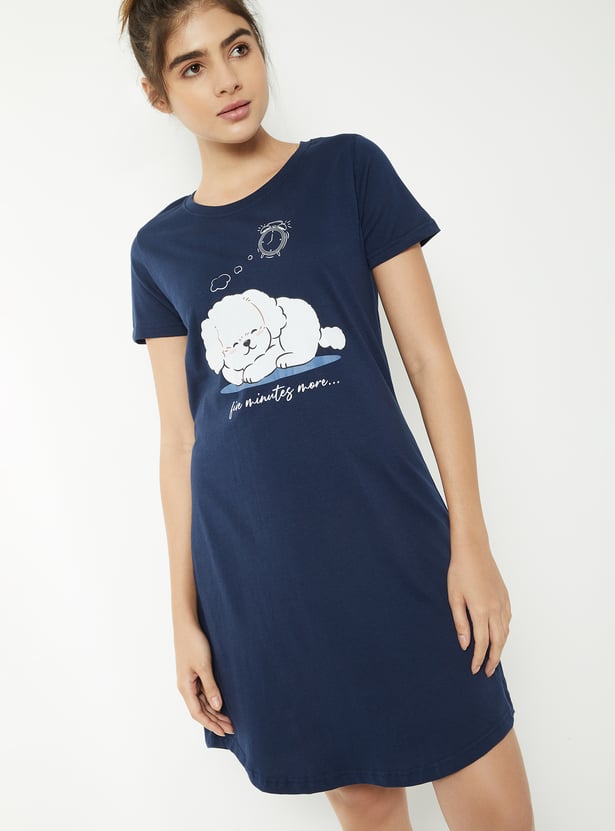 Women Printed Nightdress