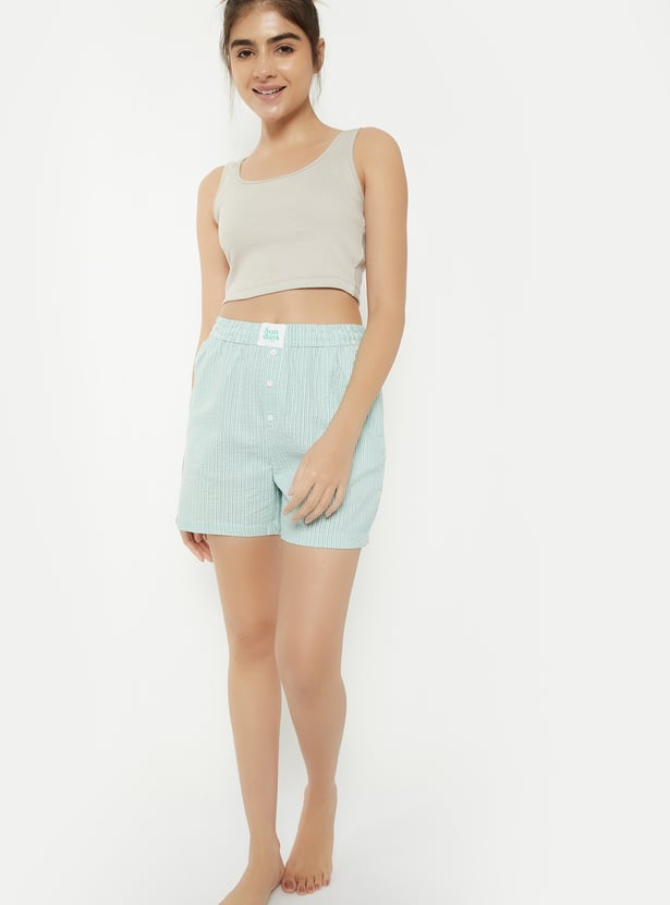 Women Striped Shorts