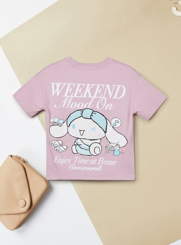 Girls Cinnamoroll Printed T-shirt