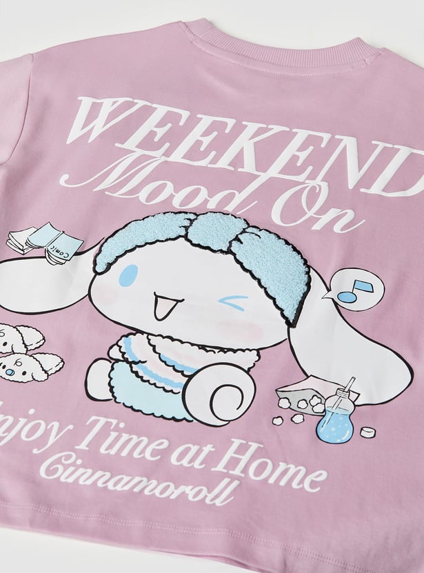 Girls Cinnamoroll Printed T-shirt