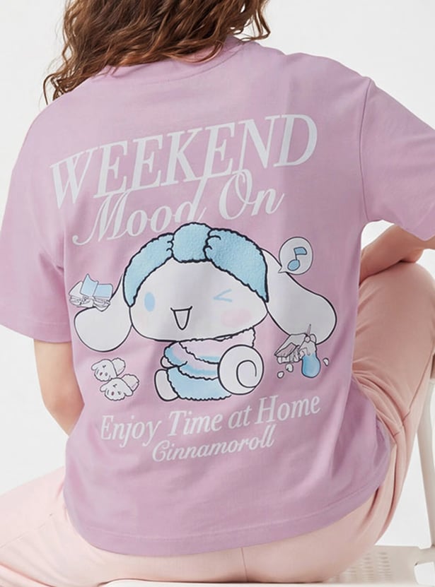 Girls Cinnamoroll Printed T-shirt