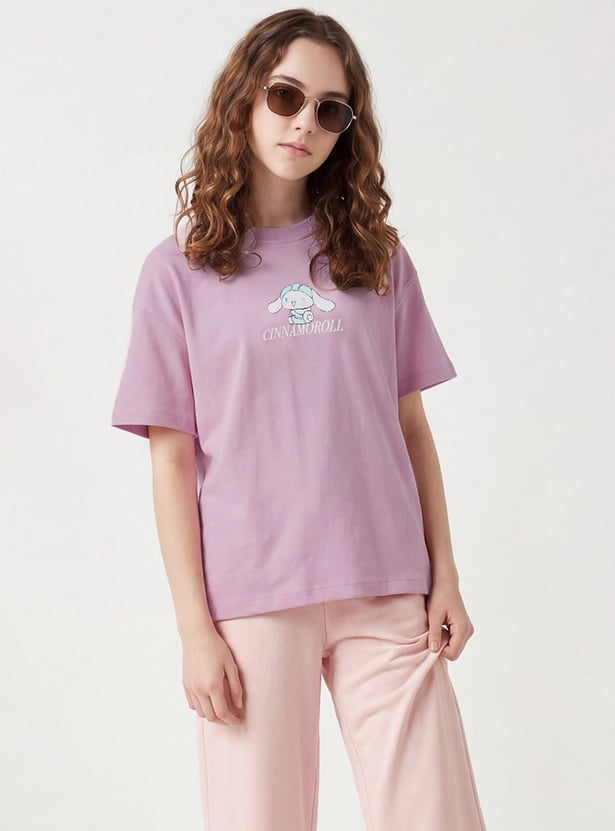 Girls Cinnamoroll Printed T-shirt