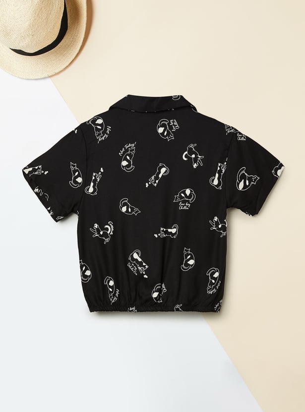 Girls Printed Shirt