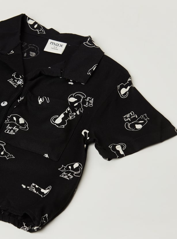 Girls Printed Shirt