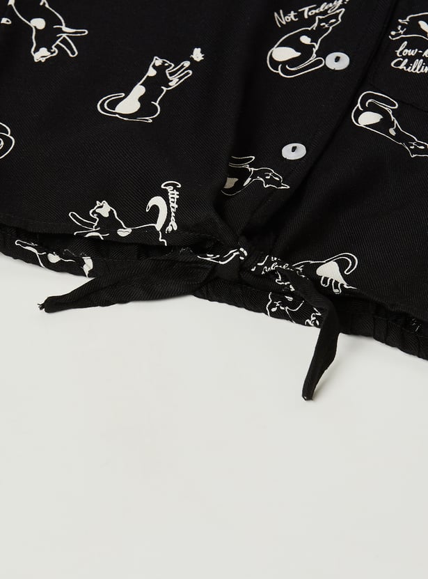 Girls Printed Shirt