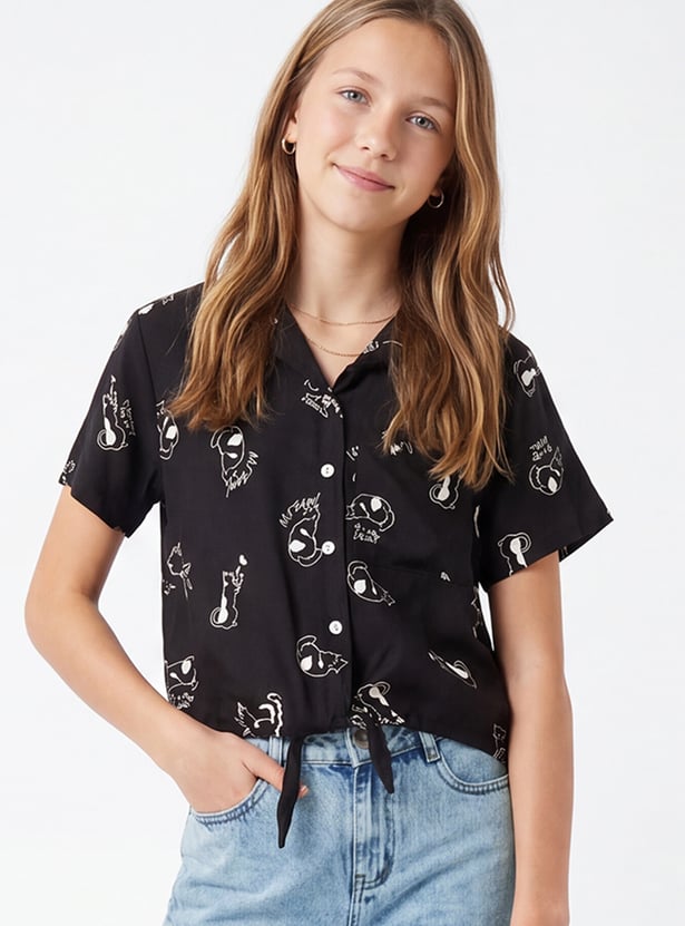 Girls Printed Shirt