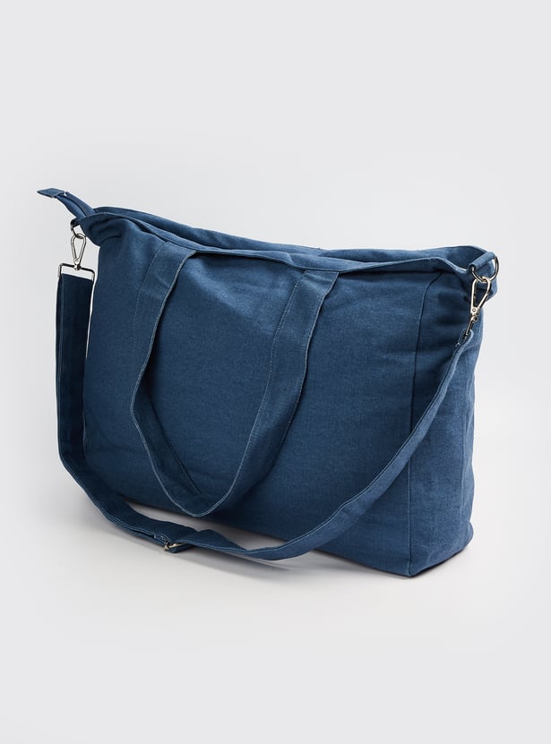 Women Chenille Embroidered Tote Bag