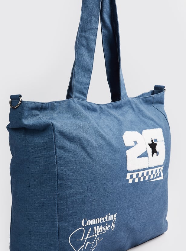 Women Chenille Embroidered Tote Bag