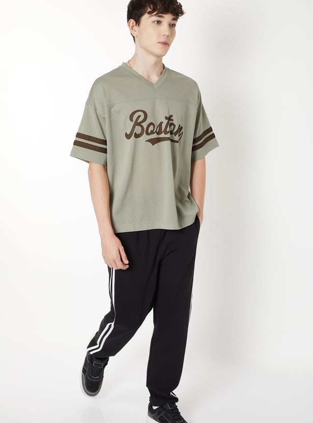 URB_N Men Printed Athleisure Oversized T-shirt