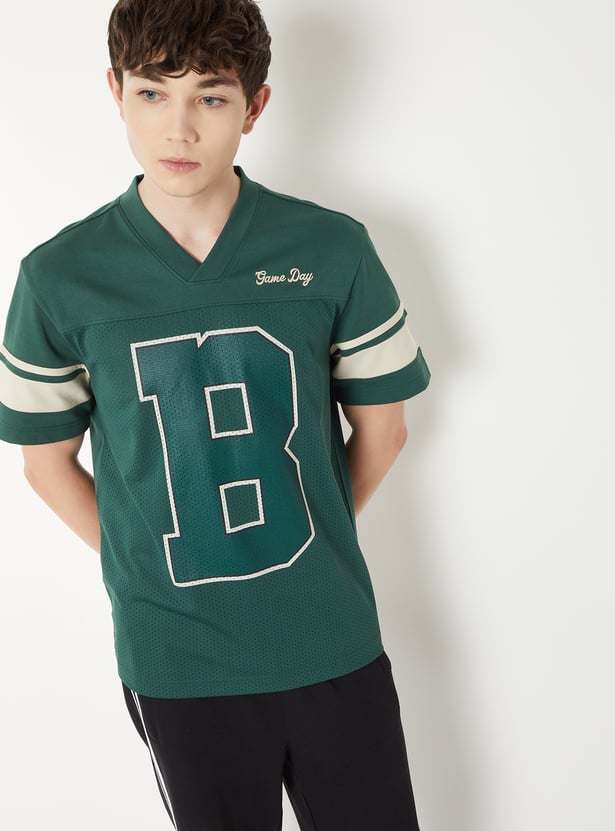 Men Printed Sports T-shirt