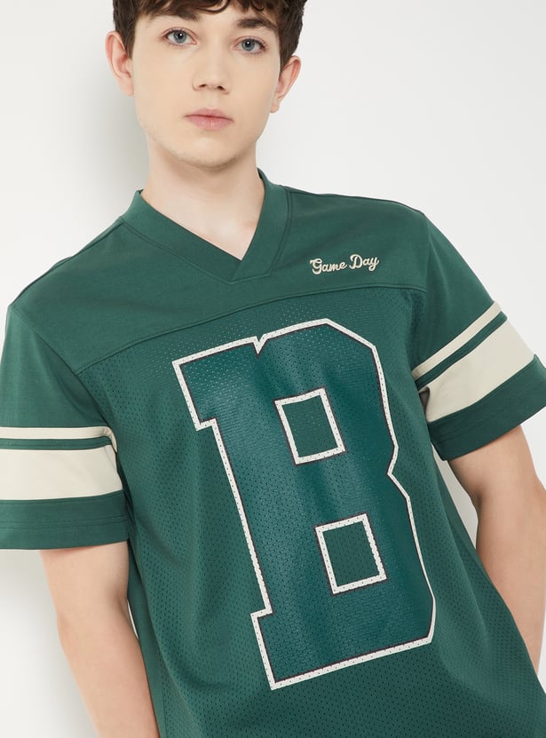 Men Printed Sports T-shirt