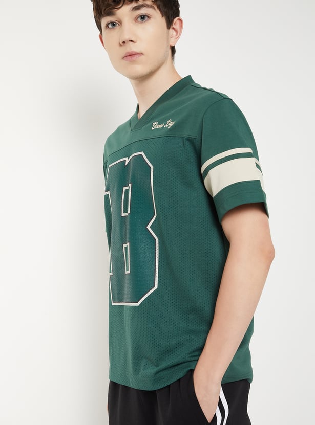 Men Printed Sports T-shirt