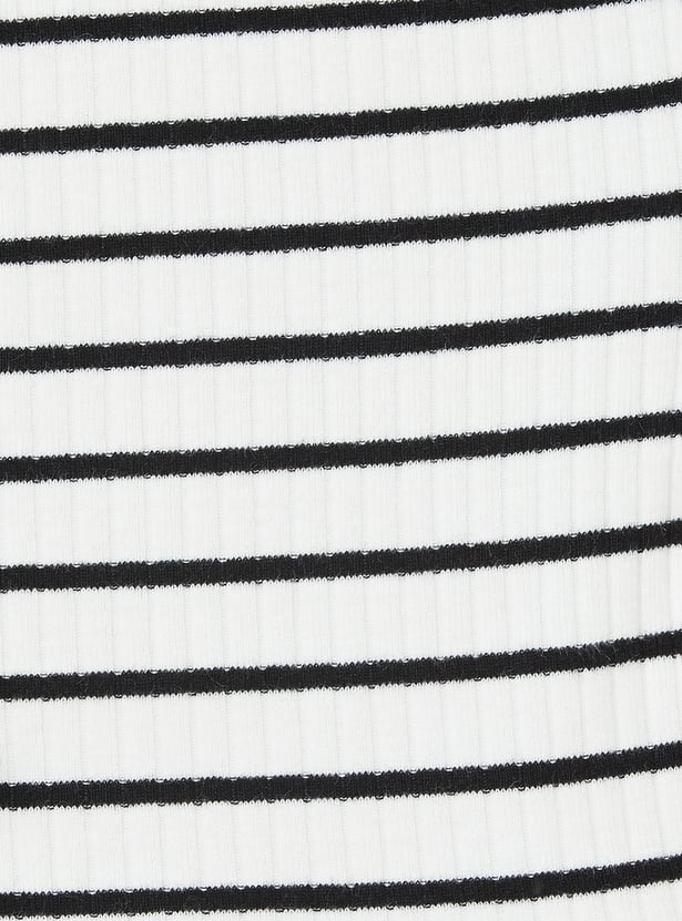 Girls Striped Peplum Top