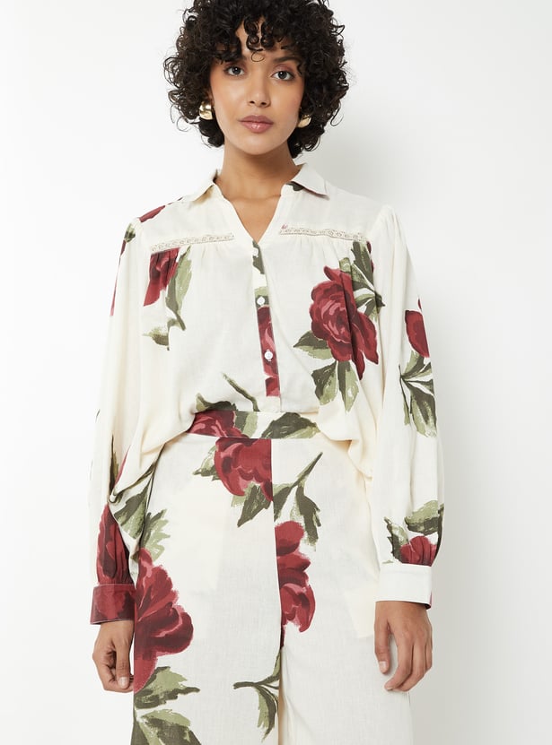Women Floral Print Shirt