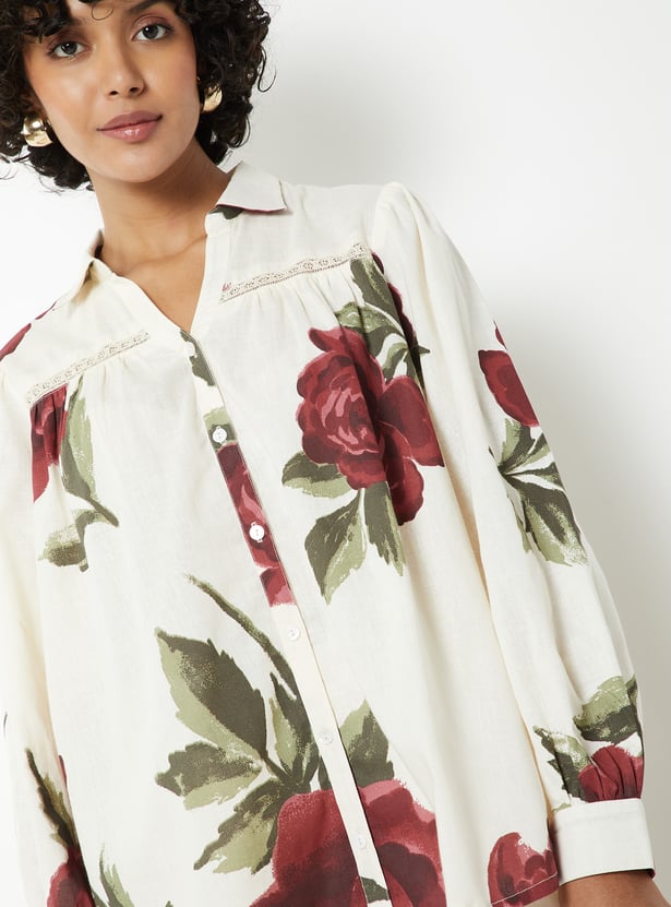 Women Floral Print Shirt