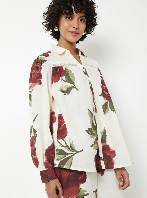 Women Floral Print Shirt