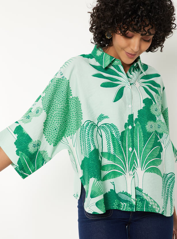 Women Leaf Printed Tunic