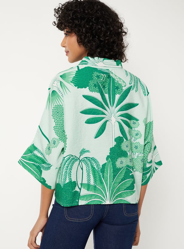 Women Leaf Printed Tunic