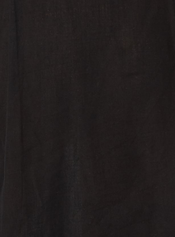 Women Embroidered Shirt Dress