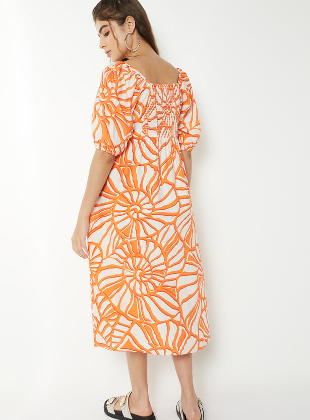 Women Printed Midi Dress