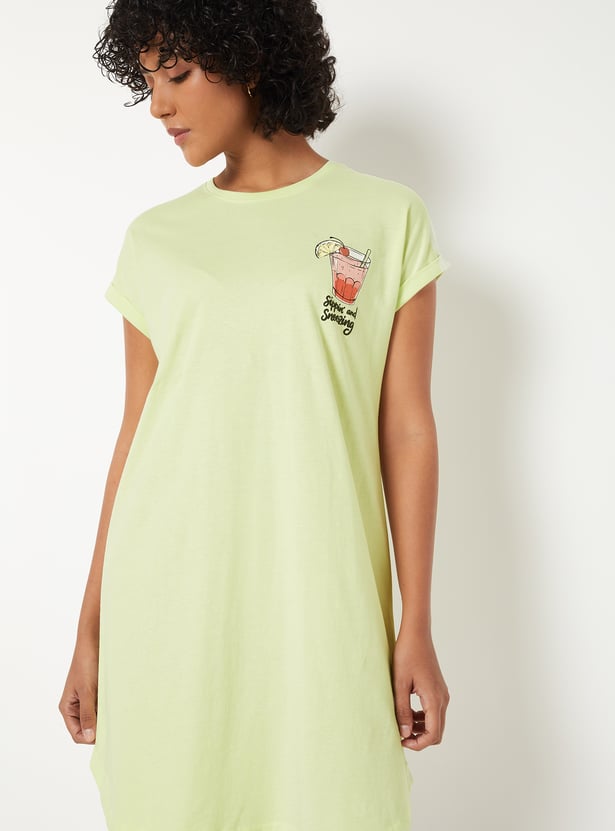 Women Printed Nightdress