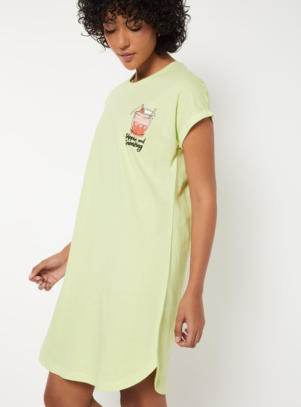 Women Printed Nightdress