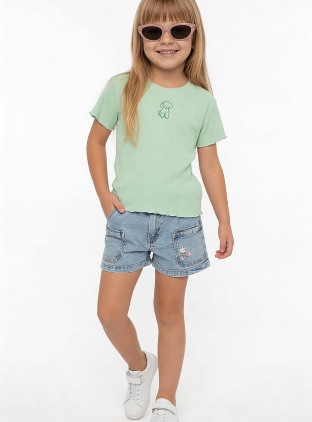 Girls Embroidered Top