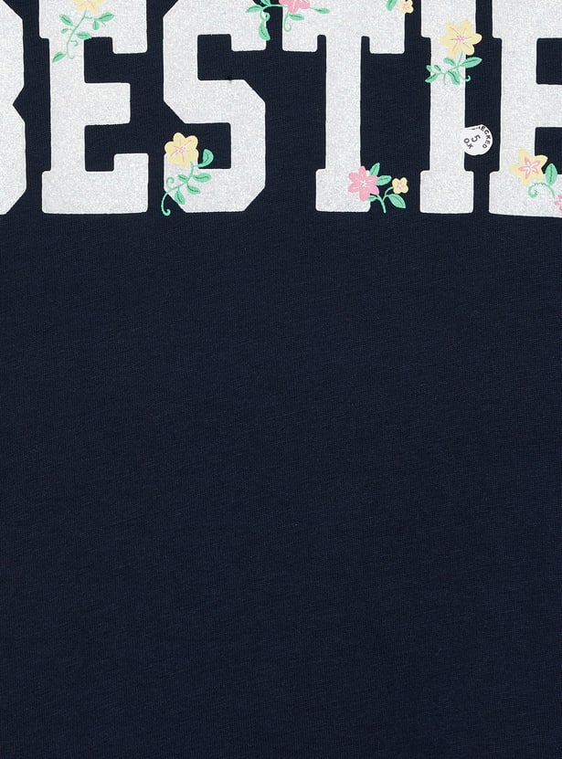 Girls Floral Print T-shirt