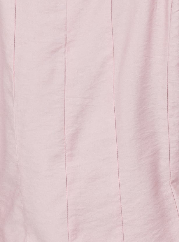 Women Panelled Peplum Top