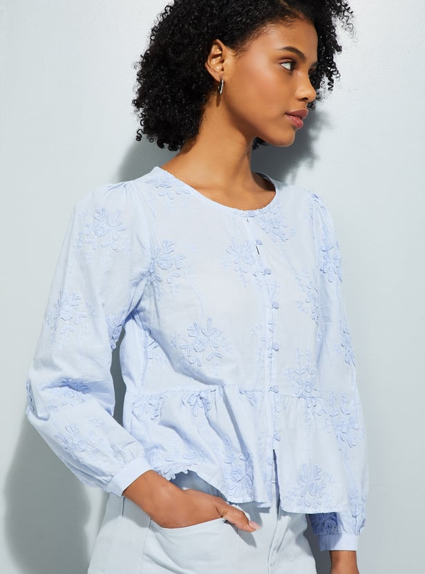 URB_N Women Embroidered Blouse