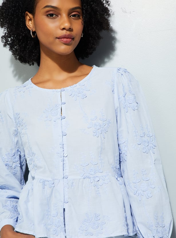 URB_N Women Embroidered Blouse
