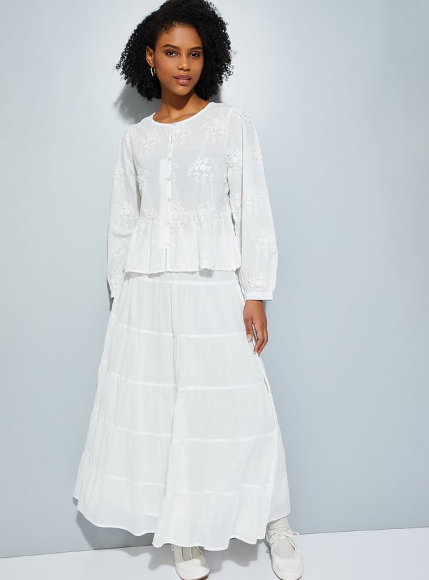 URB_N Women Embroidered Blouse